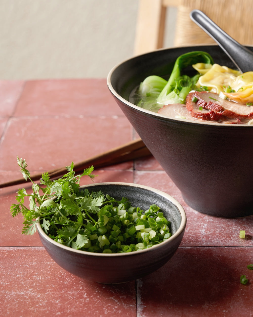 Anaya Charcoal Mini Bowl & Spoon Set